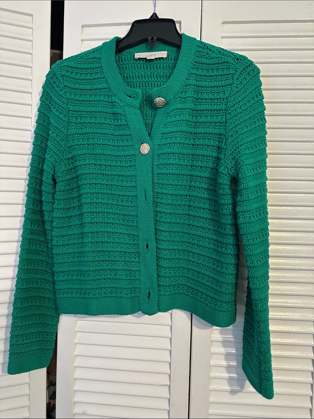 Loft button knit cardigan